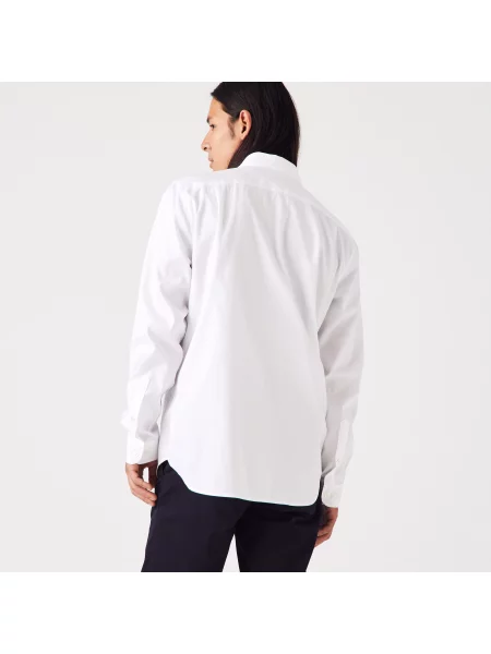 Lacoste Koszula O Regularnym Kroju Z Bawełny Premium biała