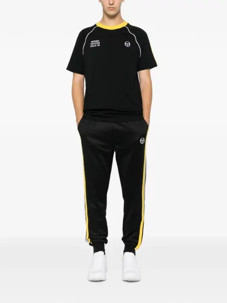 Tricou Sergio Tacchini cu broderie negru