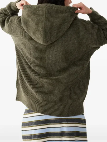 Pulover Studio Tomboy cu glugă verde