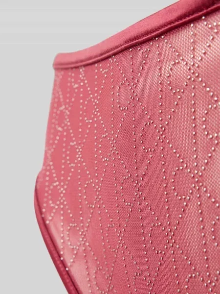 Stringi z transparentną wstawką z siateczki Calvin Klein Underwear