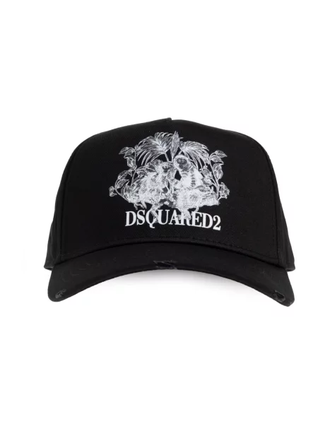 Czapka z daszkiem Dsquared2 czarna