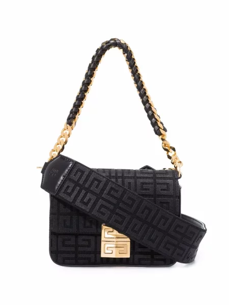 Torebka crossbody Givenchy żakardowa czarna