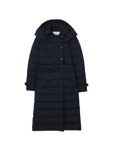 Lung palton Burberry albastru