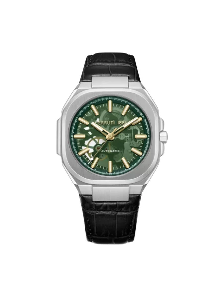CERRUTI Analogové hodinky Automatic watch Leadri' zelená