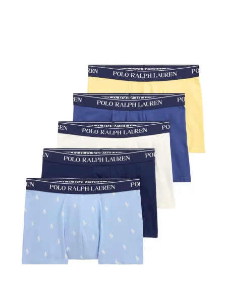 Καρό σλιπ σετ Polo Ralph Lauren με βολάν φανελένια πράσινο