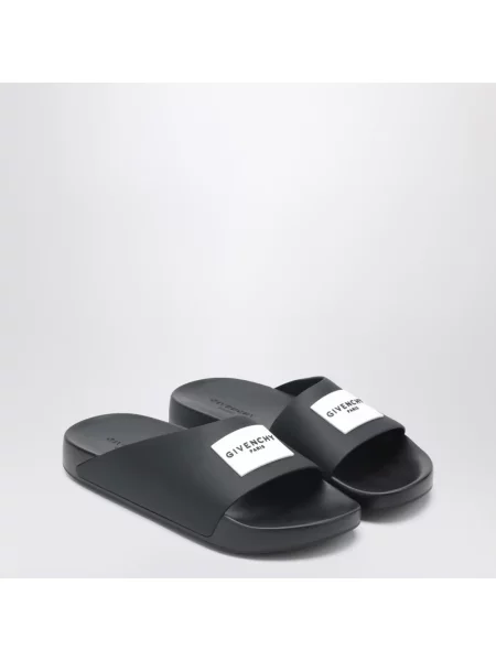 Klapki Givenchy bez obcasa czarne
