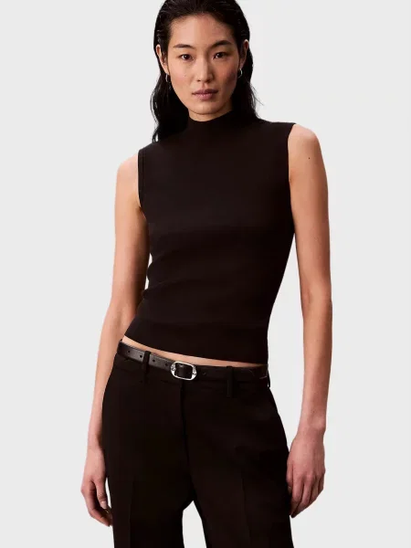 Топ Calvin Klein без рукавів чорний