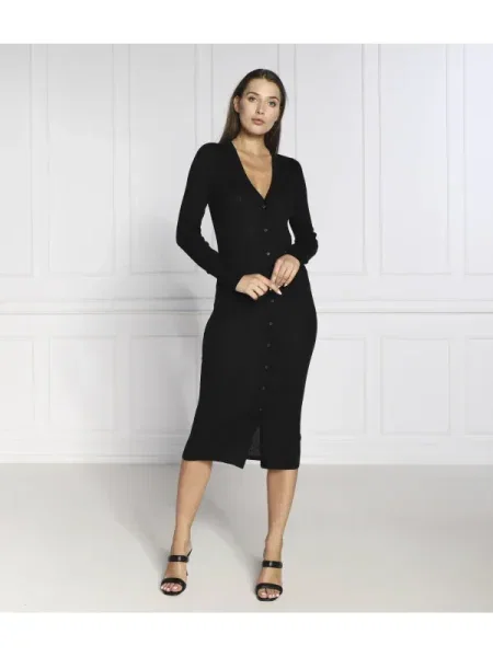 Pulover Tommy Hilfiger de mătase negru