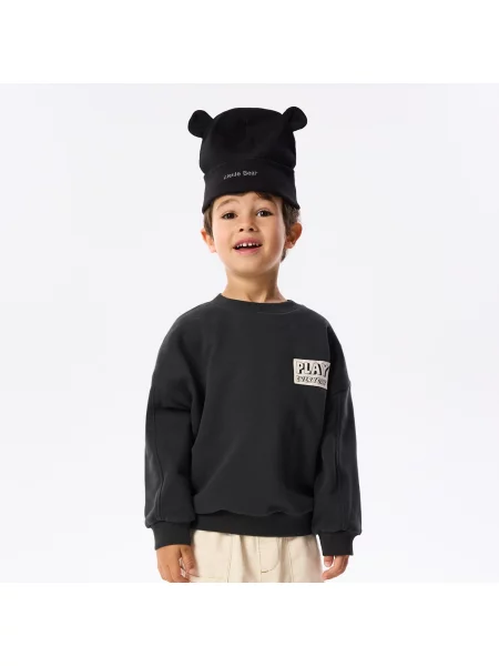Reserved Oversized pamutban gazdag melegítőfelső fekete