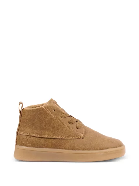 Sneakersy dziecięce Calvin Klein brązowe