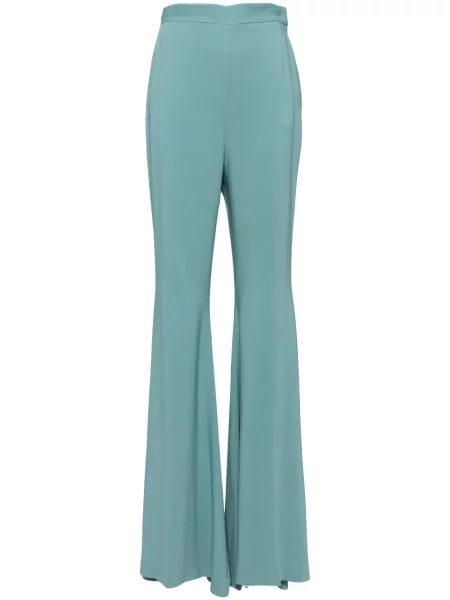 Pantaloni Elie Saab evazate albastru