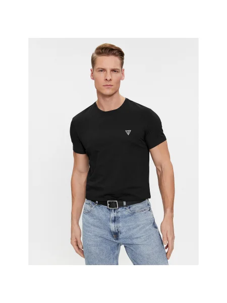 Guess Póló Caleb Slim Fit fekete