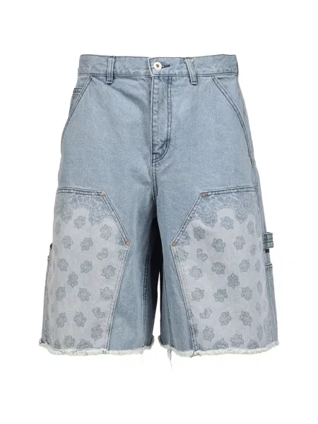 Pantaloni scurți Jun/nakayama cu model paisley albastru