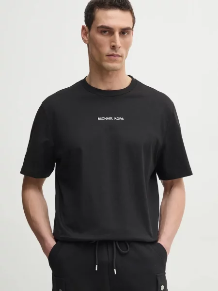 Тениска Michael Kors с апликация черно