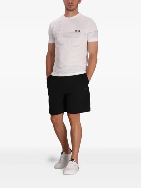 Tricou Boss cu dungi alb