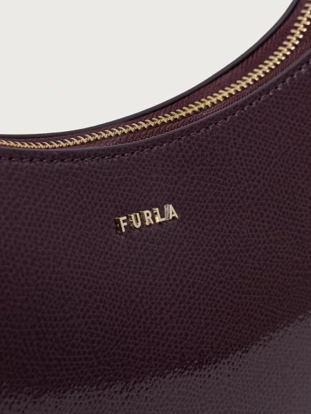 Кожаная сумка хобо Furla