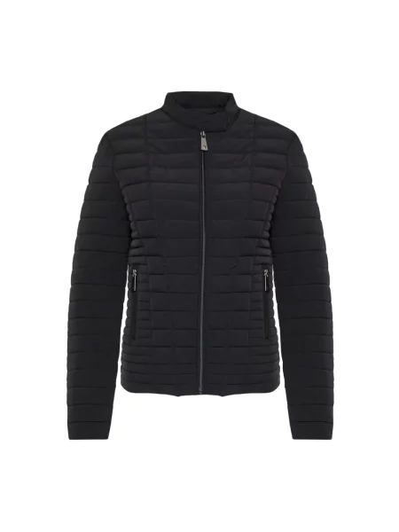 Kurtka pikowana z zapinanymi na błyskawiczny model ‘VONA’ Guess czarna
