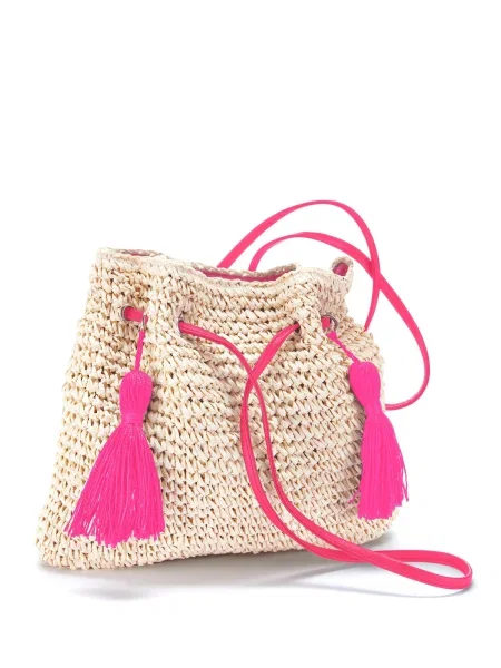 LASCANA Geantă de plajă deschis / roz neon bej