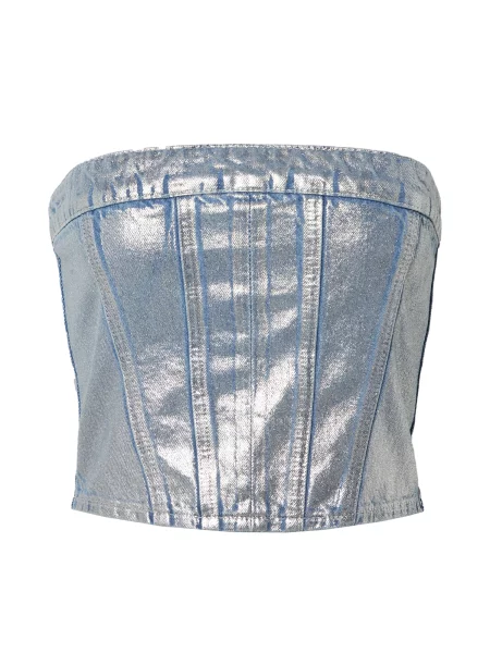 Irinassw Top Dotta / srebrna modra