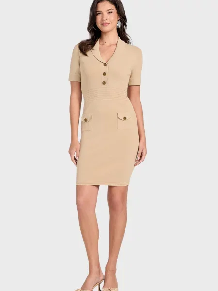 Сукня Guess бежева