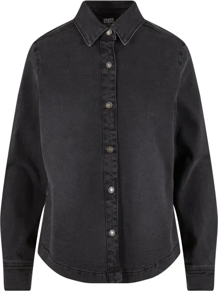 Urban Classics Bluză denim negru