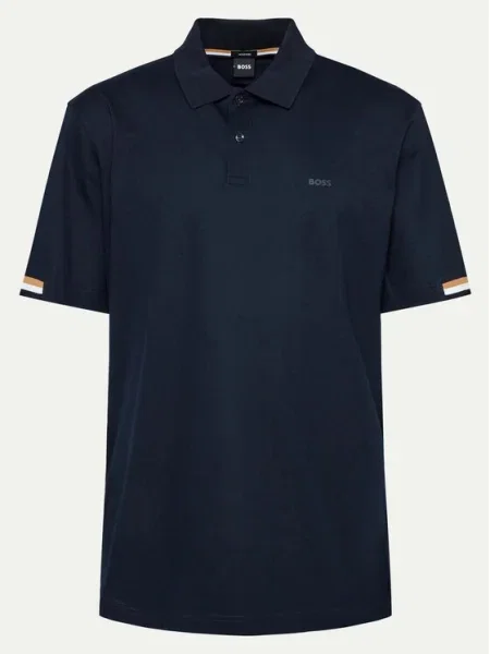 Boss Tricou polo Parlay Bleumarin negru