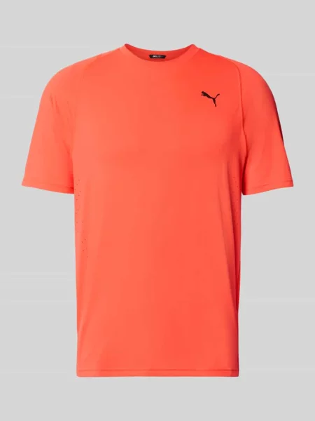 T-shirt sportowy o kroju regular fit z nadrukiem z logo model M PWRMODE' Puma Performance pomarańczowa
