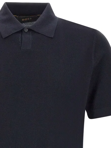 Scurt tricou polo Boss albastru