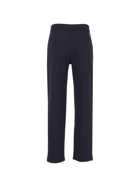 Hlače Emporio Armani od jersey plava
