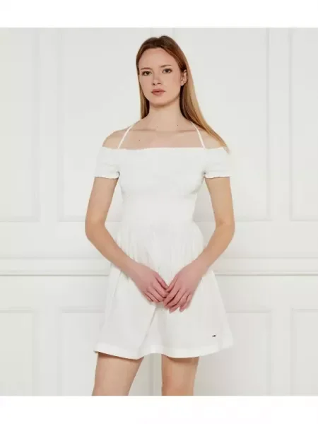 Tommy Jeans Rochie alb