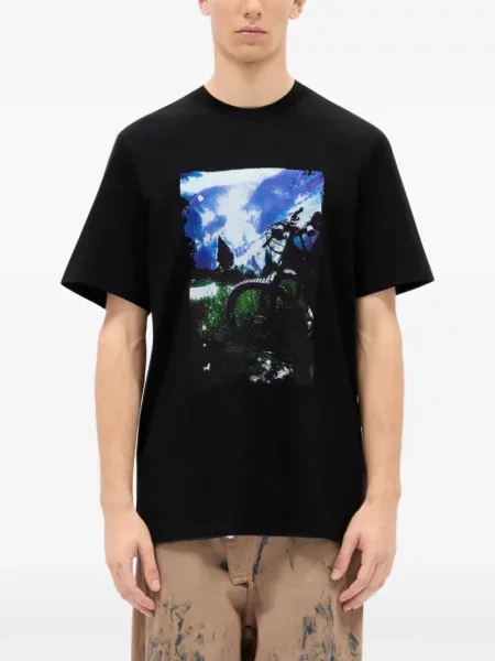 Tricou Msgm cu imagine negru