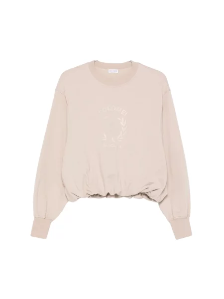 Bluza nierozpinana Brunello Cucinelli beżowa