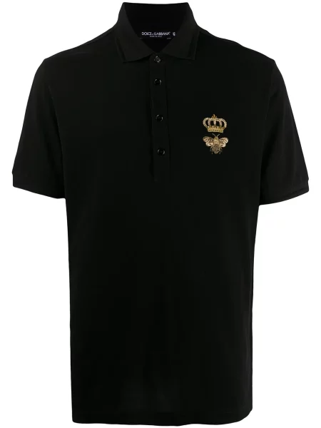 Tricou polo Dolce & Gabbana negru