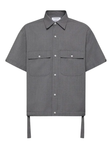 Cămașă Thom Browne scurtă gri