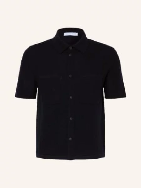 Iris Von Arnim Sweter Z Dzianiny Aurelian Comfort Fit Z Kaszmiru blau granatowy