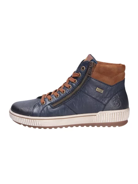 Sneakersy Remonte skórzane niebieskie