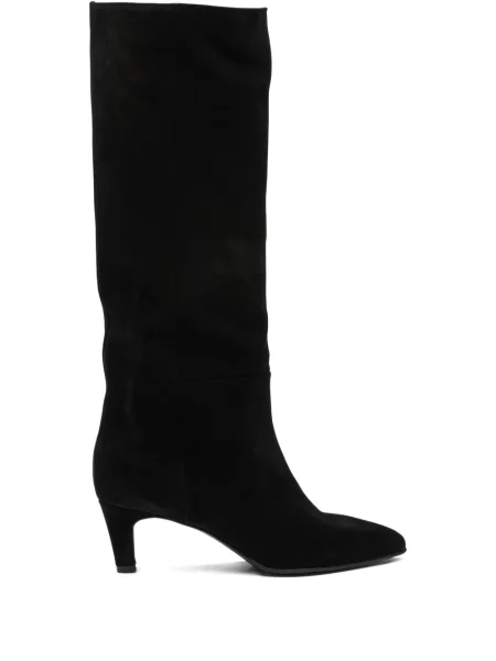 Cizme Strategia Shoes din piele de căprioară negru