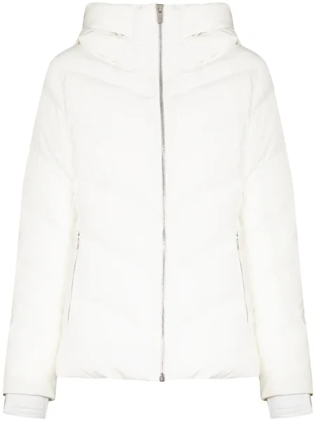 Jeździć na nartach kurtka narciarska Fusalp ocieplana biała