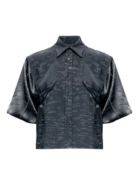 Cămașă Mm6 Maison Margiela scurtă negru