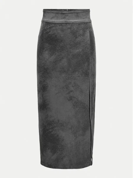 ONLY Fustă din imitație de piele Paris gri