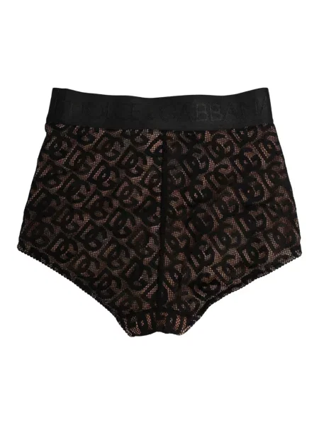 Majtki Dolce And Gabbana z wysoką talią czarne
