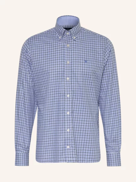 Hackett London Košile Classic Fit tmavě modrá / tmavě modrá bílá