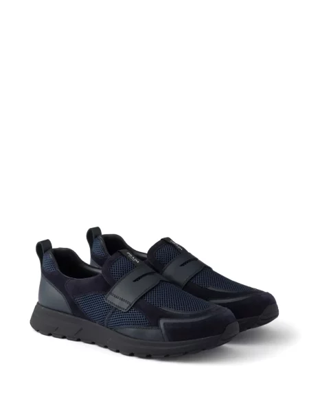 Bőr loafer Prada kék
