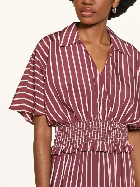 Claudie Pierlot Bluzka Z Falbanami rot biała