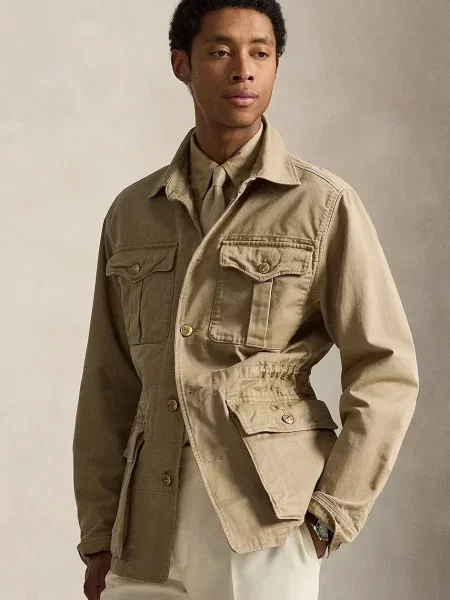 Polo Ralph Lauren geacă de tranziție bărbătească din maro