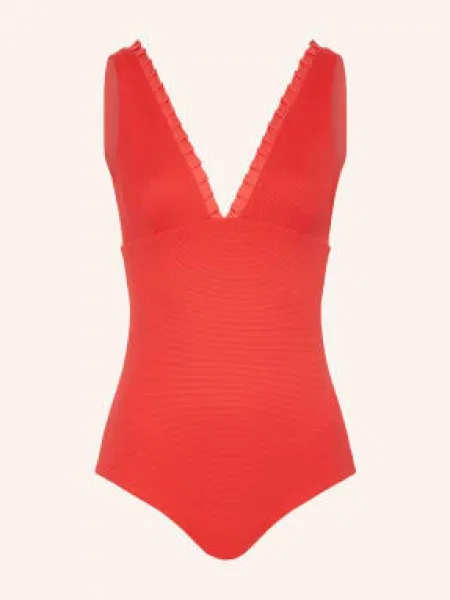 Mymarini Tvarující Plavky Swimsuit No. 2 S Uv Ochranou červená