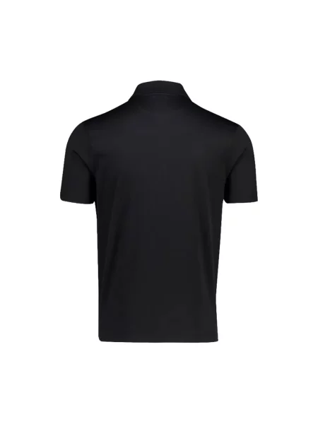 Koszulka polo Paul & Shark z dżerseju czarna