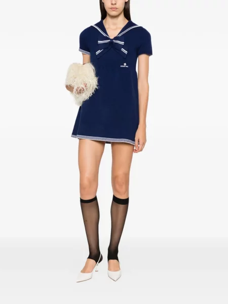 Gulerat rochie mini Shushu/tong cu funde albastru