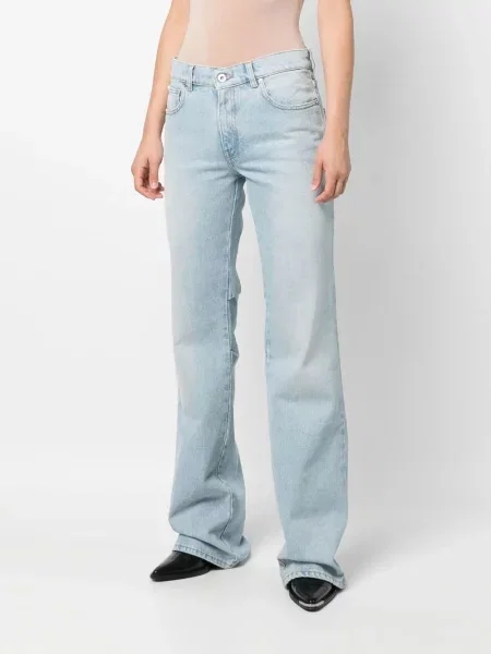 Lepršave traperice Off-white bijela