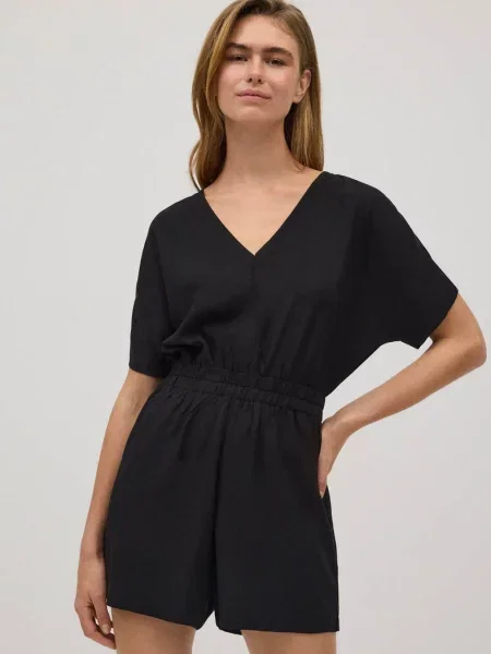 Летний женский комбинезон чорний